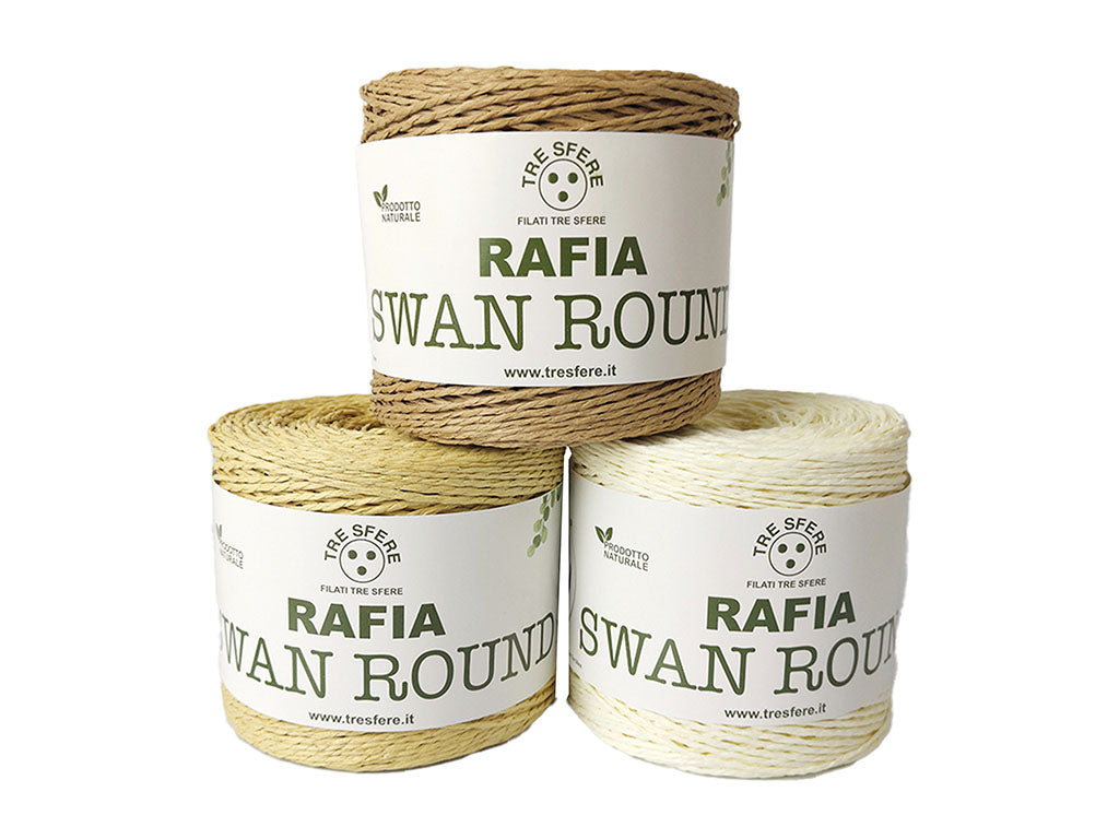 RAFIA SWAN ROUND