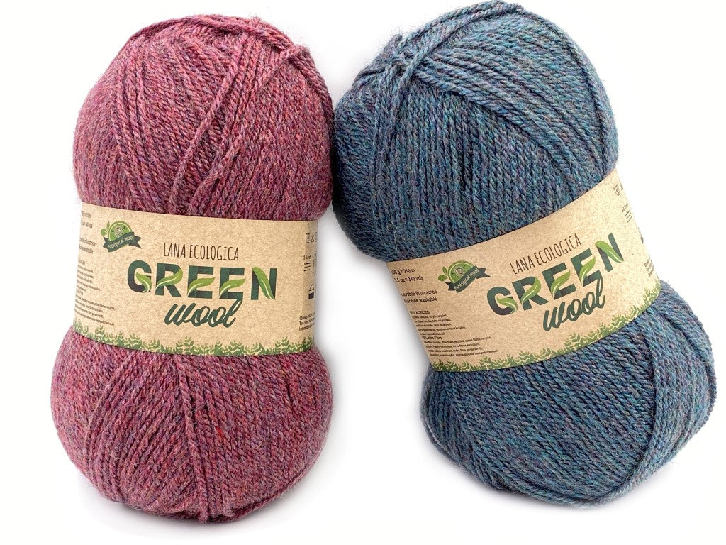 LANA GREENWOOL 90% acrilico riciclato 10% altre fibre