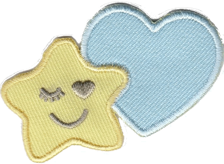 STELLA PICC. CON CUORE COLORI VARI
