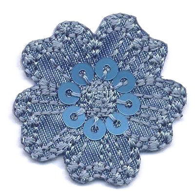 FIORE PICC.+PAILLETTES VARI COLORI