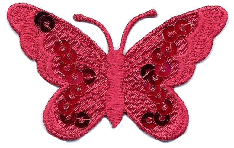 FARFALLA MEDIA+PAILLETTES VARI COLORI