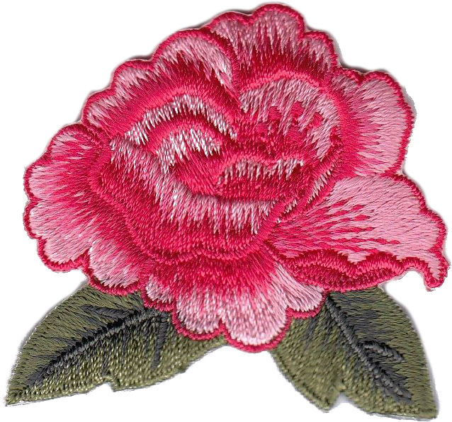 FIORE CON FOGLIE PICCOLO VARI COLORI