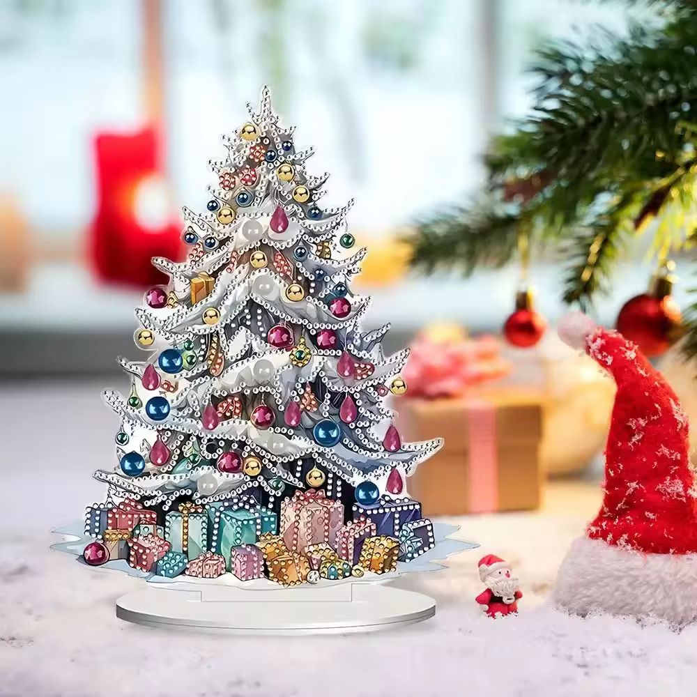 GHIRLANDE E ALBERI DI NATALE IN PLEXIGLASS DIAMOND PAINTING