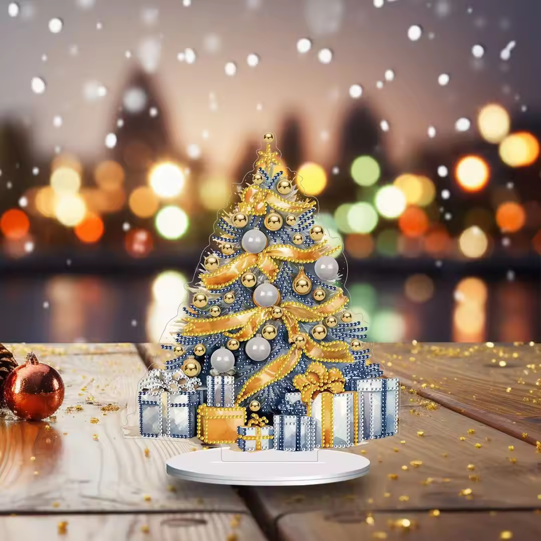 GHIRLANDE E ALBERI DI NATALE IN PLEXIGLASS DIAMOND PAINTING