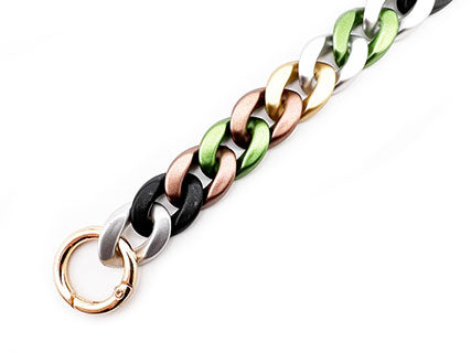 CATENA RESINA 50CM 20mm x 30mm + MOSCHETTONI