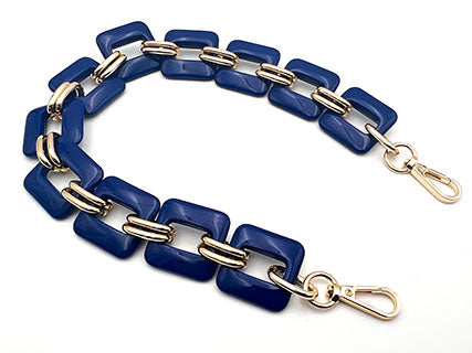 CATENA RESINA SQUARE CON ANELLO+MOSCHETTONE 50 CM