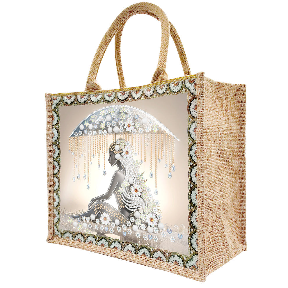 BORSA IN JUTA DIAMOND PAINTING