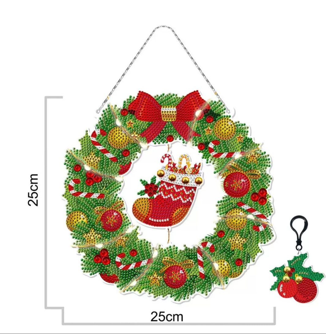 GHIRLANDE E ALBERI DI NATALE IN PLEXIGLASS DIAMOND PAINTING