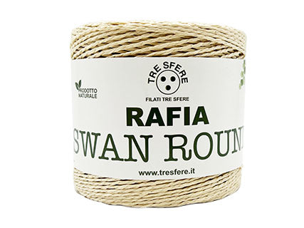RAFIA SWAN ROUND