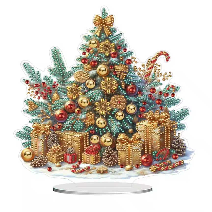 GHIRLANDE E ALBERI DI NATALE IN PLEXIGLASS DIAMOND PAINTING