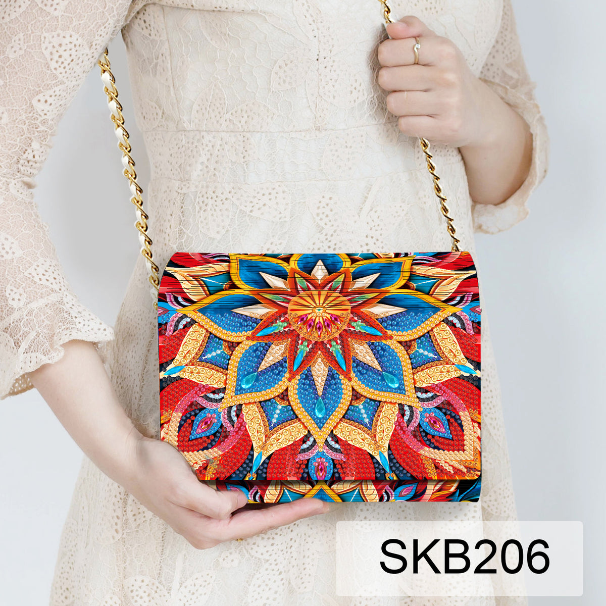 BORSA IN LEGNO DIAMOND PAINTING