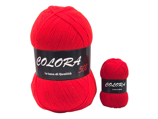 Lana Colora 500 Gomitolo 100% Acrilico