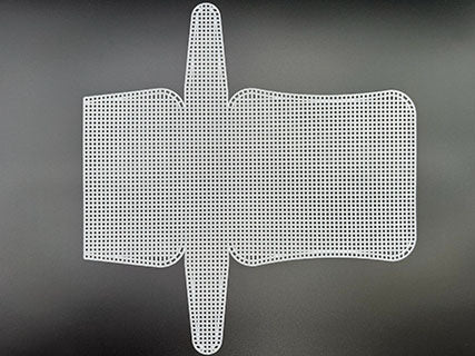 RETI SAGOMATE POCHETTE BIANCO O NERO VARIE MISURE