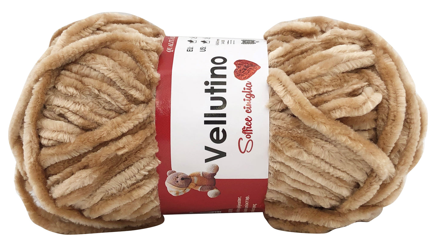 CINIGLIA VELLUTINO 100% Poliestere