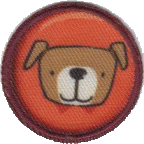 TONDO CON CANE B 0510-5283-B00