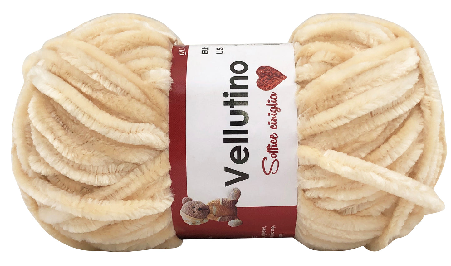 CINIGLIA VELLUTINO 100% Poliestere