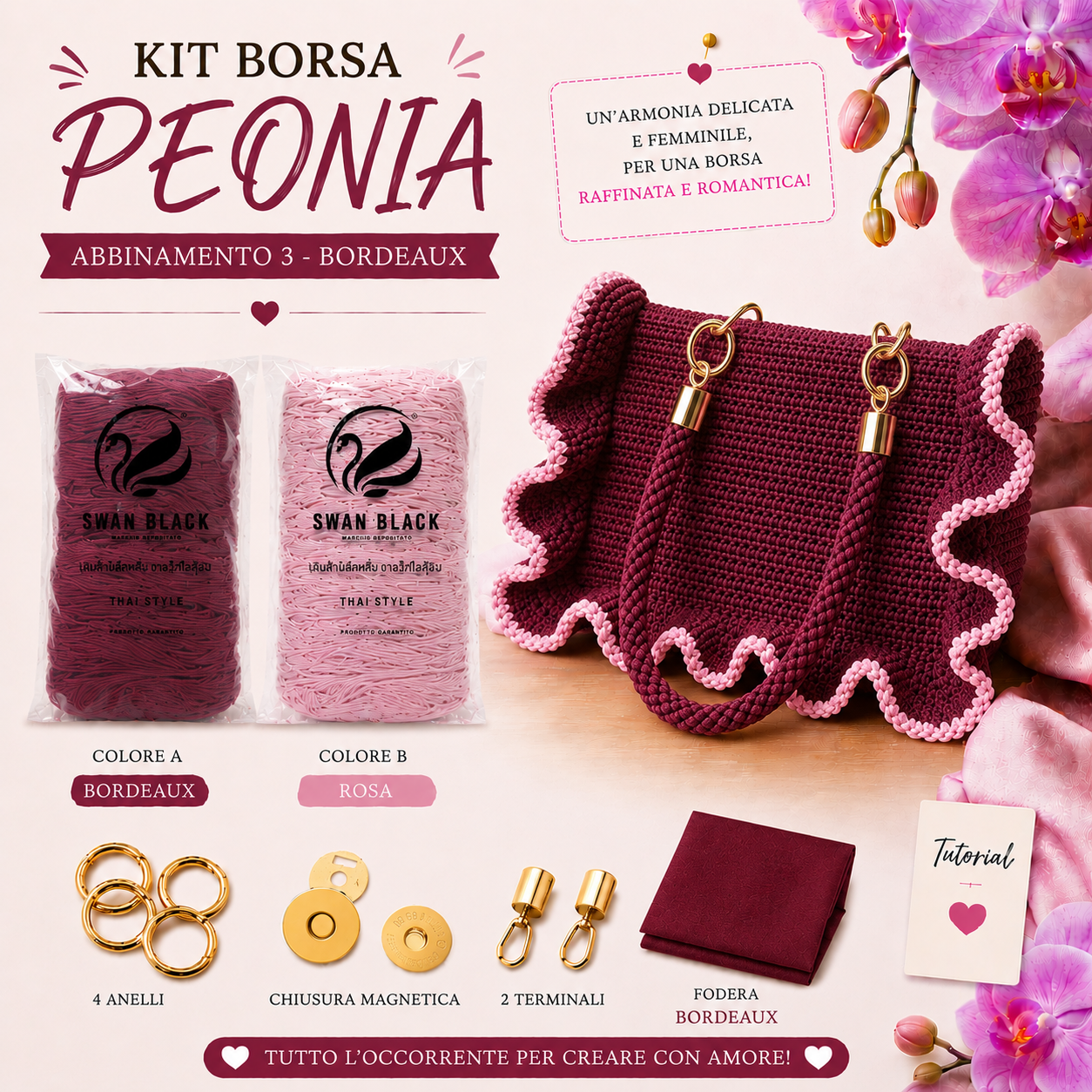 KIT BORSA PEONIA