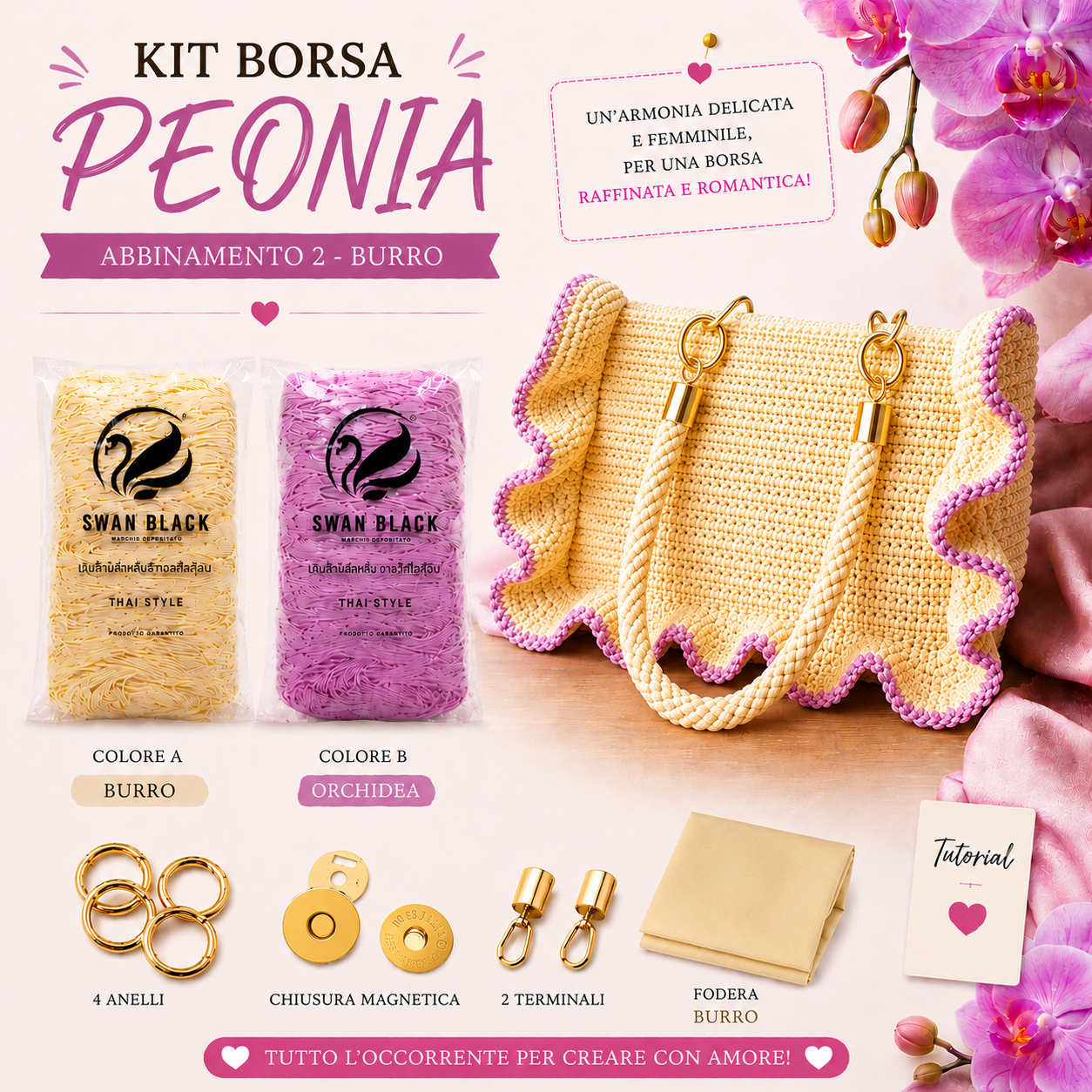 KIT BORSA PEONIA