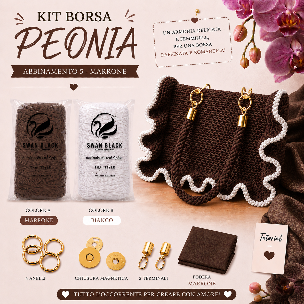 KIT BORSA PEONIA