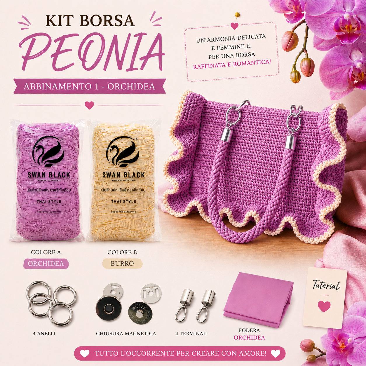 KIT BORSA PEONIA