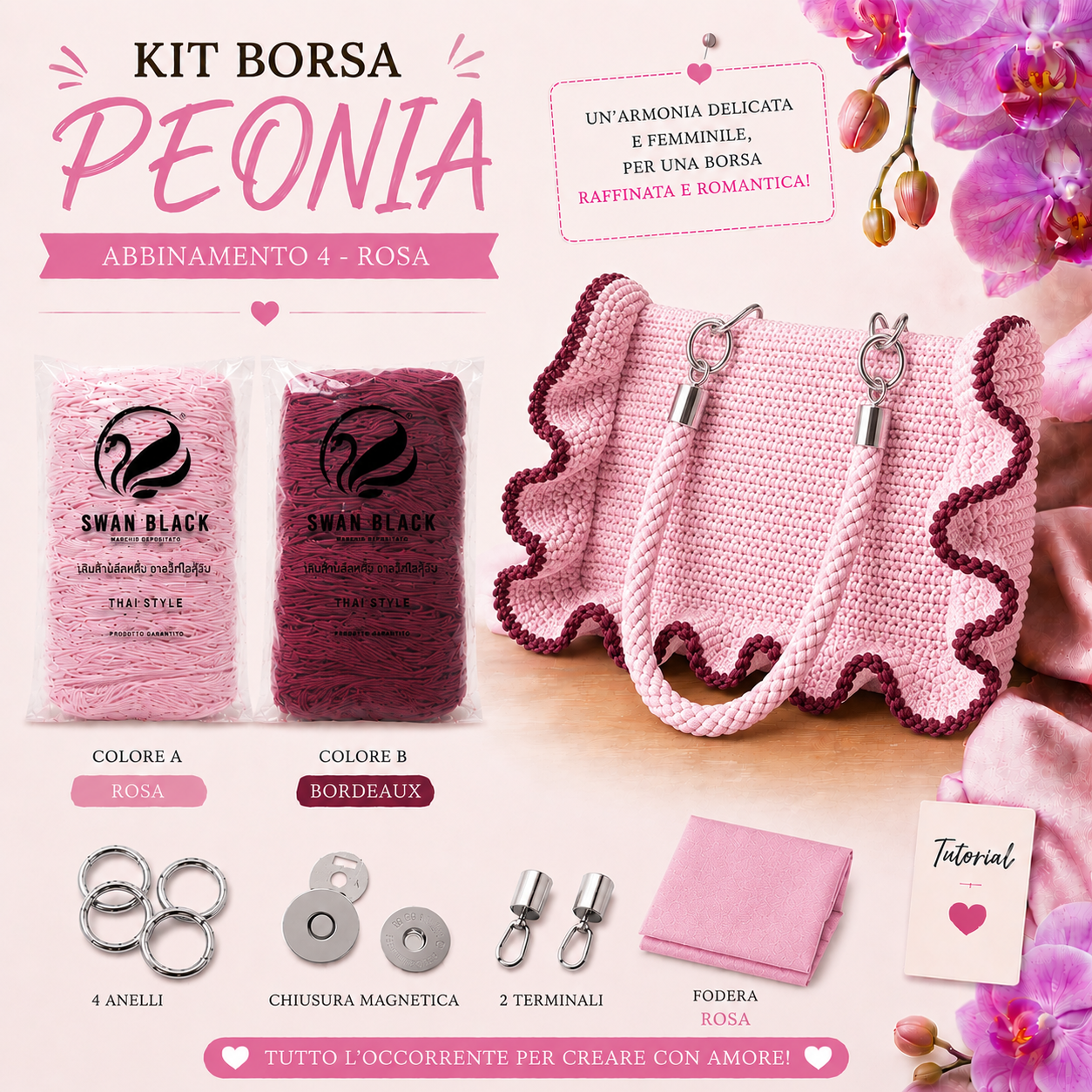 KIT BORSA PEONIA