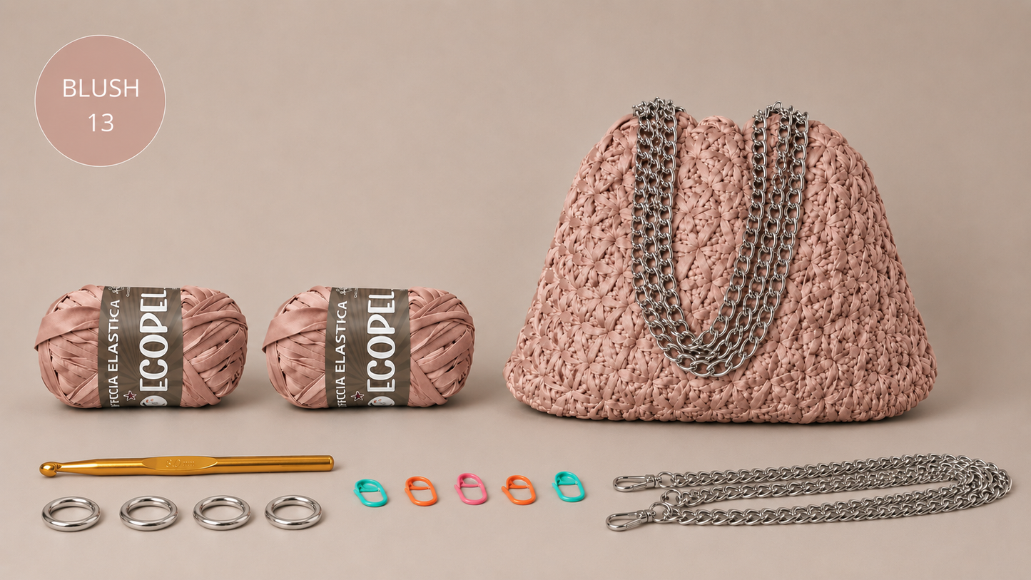 KIT POUCH BAG STELLINA - DI Frainodi Crochet