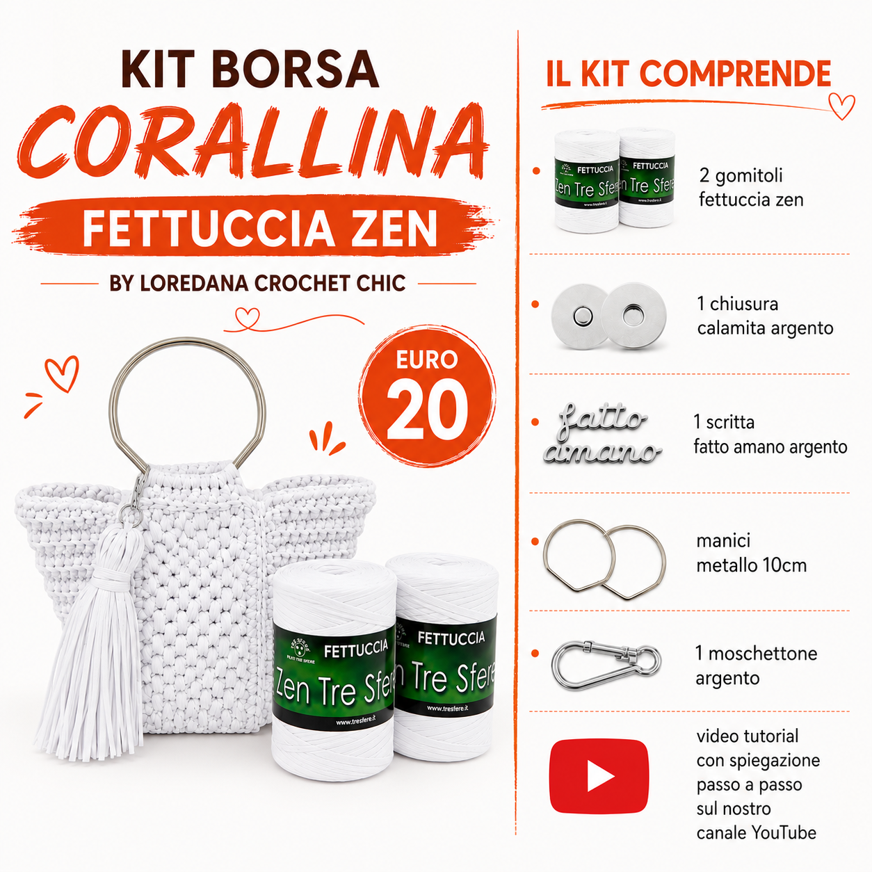 KIT BORSA CORALLINA