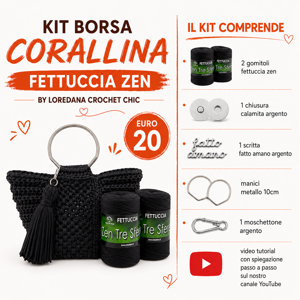 KIT BORSA CORALLINA