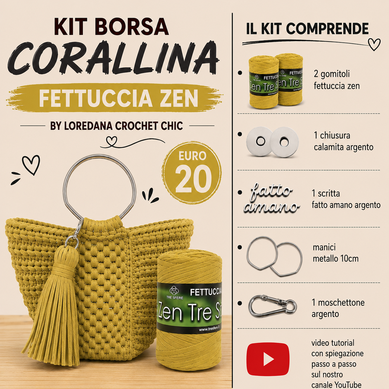 KIT BORSA CORALLINA