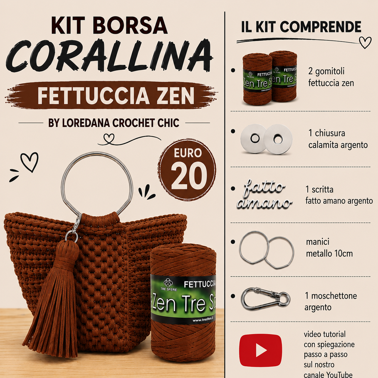 KIT BORSA CORALLINA