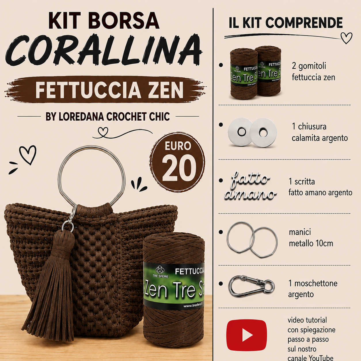 KIT BORSA CORALLINA