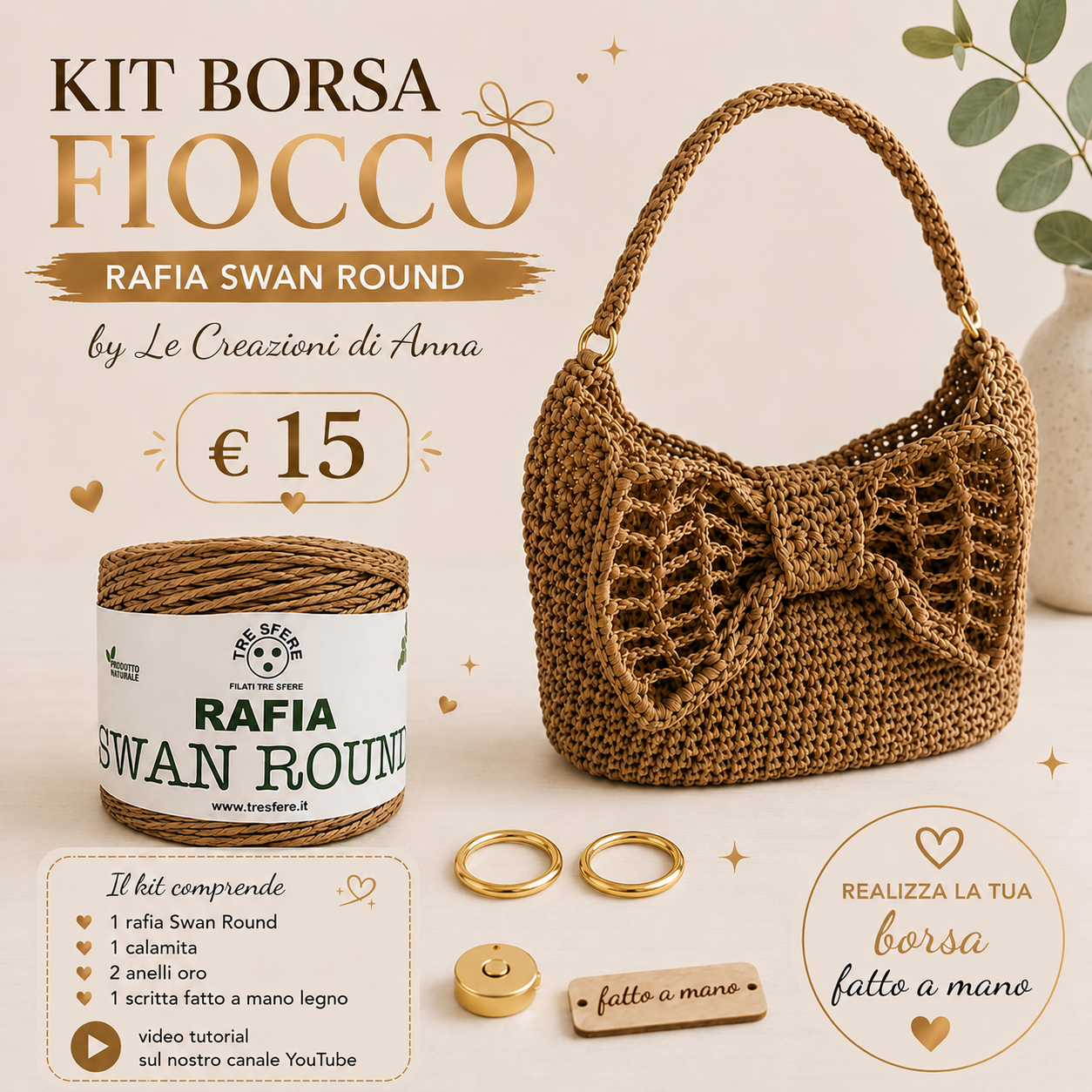 KIT BORSA FIOCCO