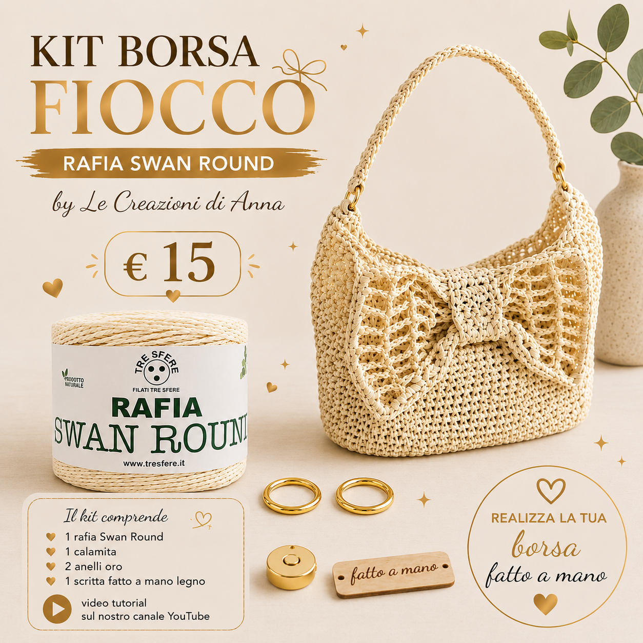 KIT BORSA FIOCCO