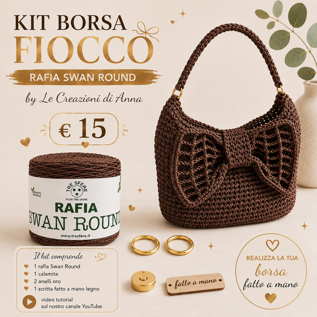 KIT BORSA FIOCCO
