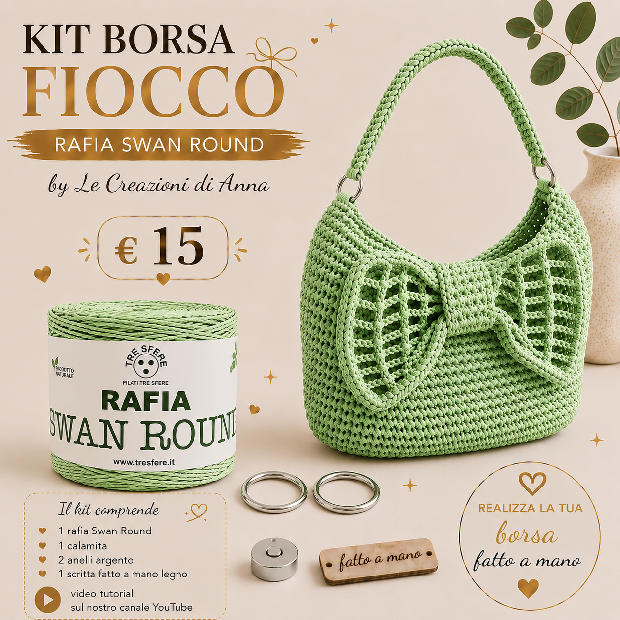 KIT BORSA FIOCCO