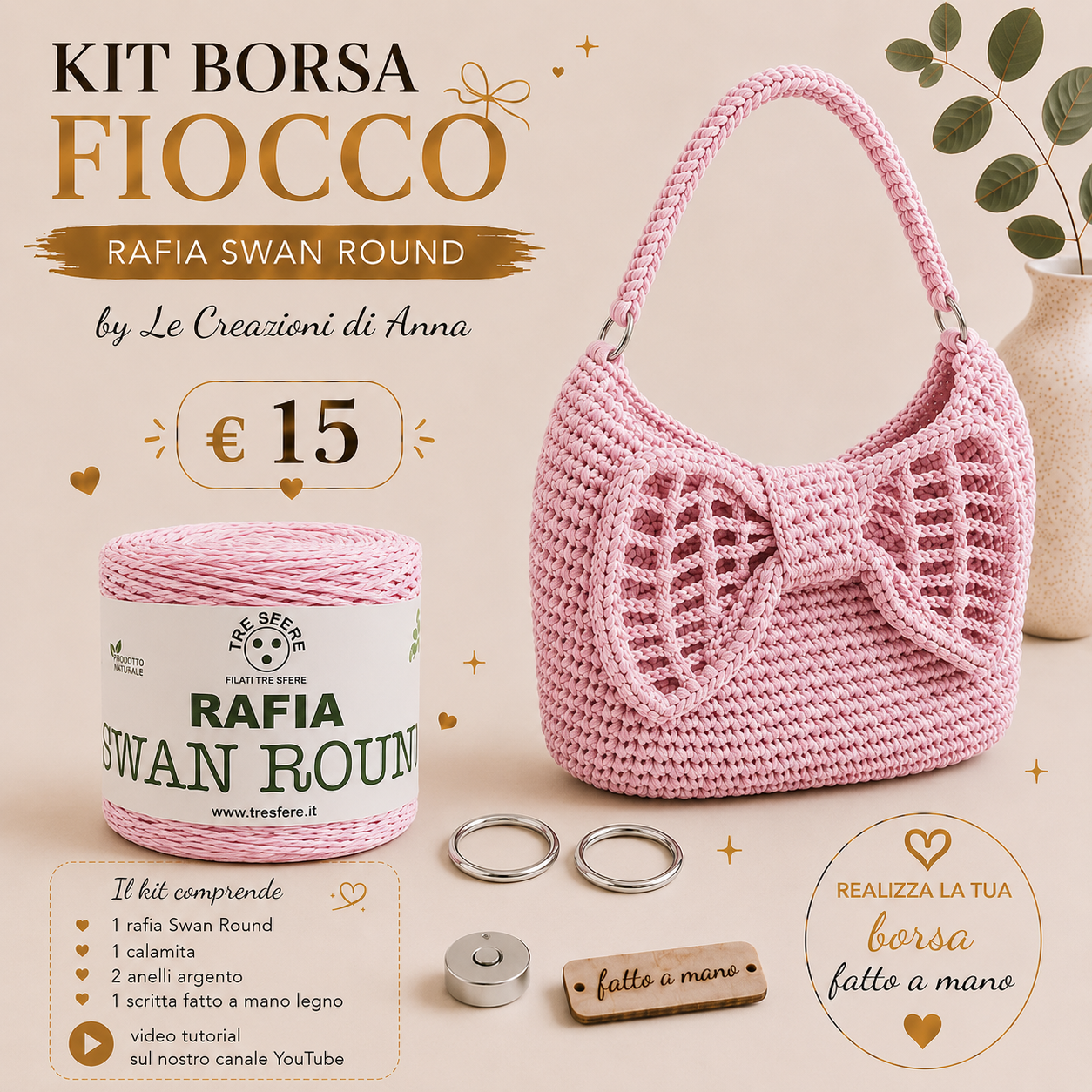 KIT BORSA FIOCCO