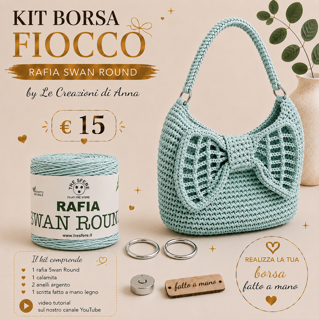KIT BORSA FIOCCO