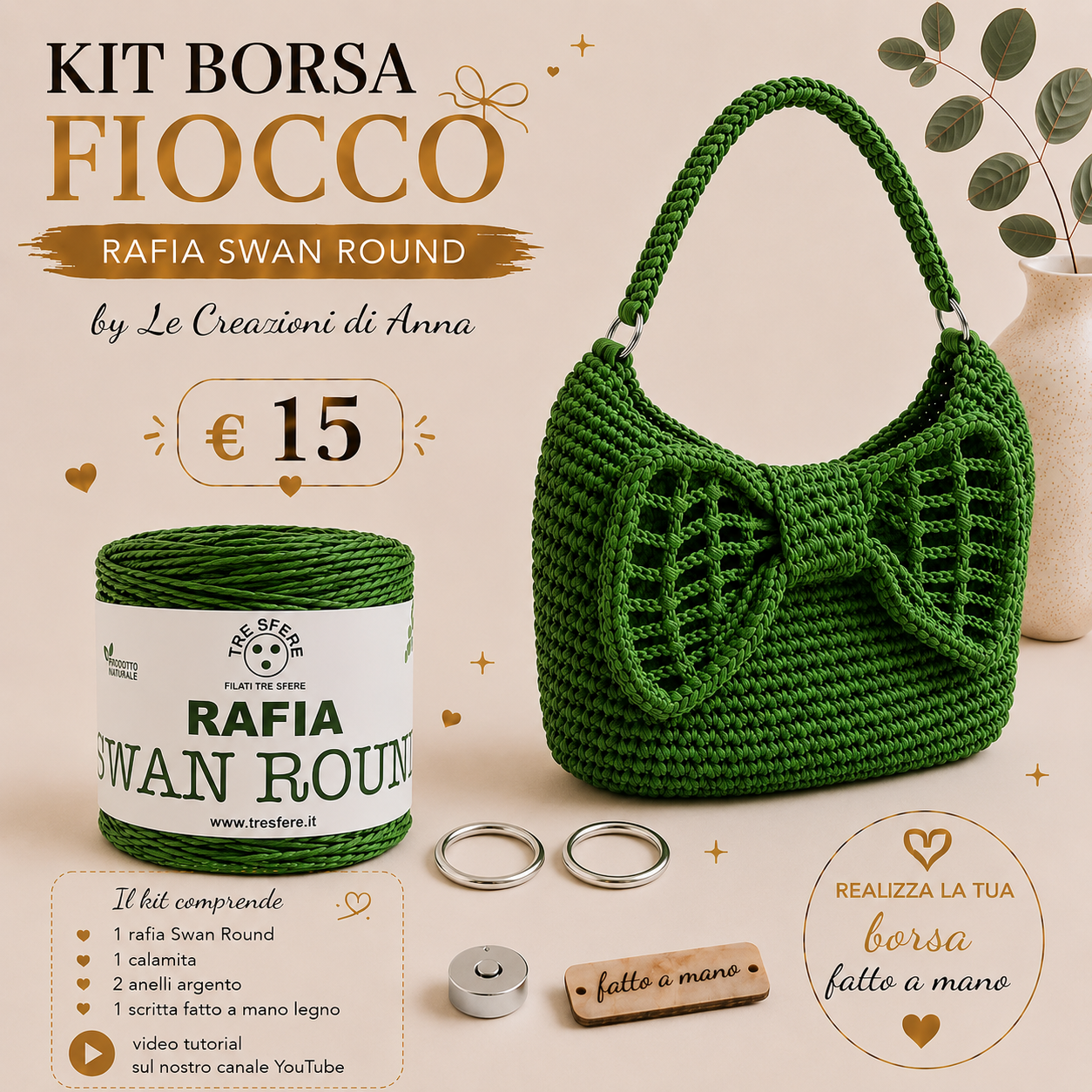 KIT BORSA FIOCCO