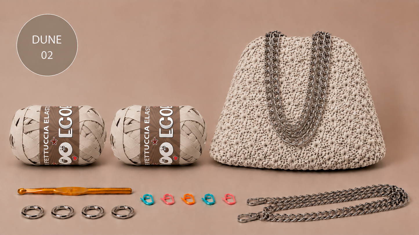KIT POUCH BAG STELLINA - DI Frainodi Crochet