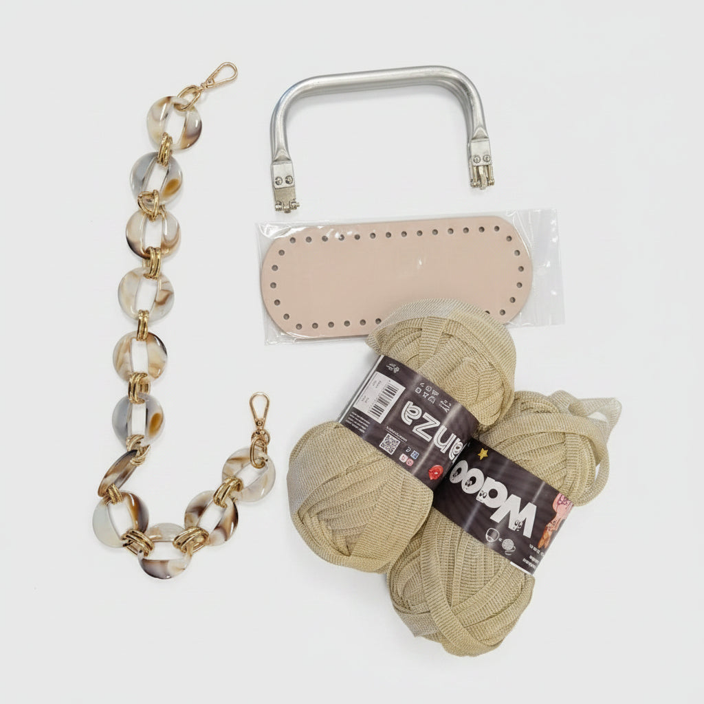 KIT ARIANNA - BORSA TECNICA RATTAN DI Frainodi Crochet