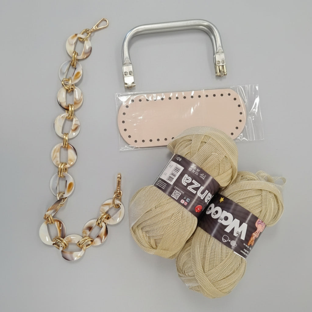 KIT ARIANNA - BORSA TECNICA RATTAN DI Frainodi Crochet