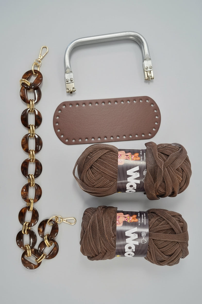 KIT ARIANNA - BORSA TECNICA RATTAN DI Frainodi Crochet