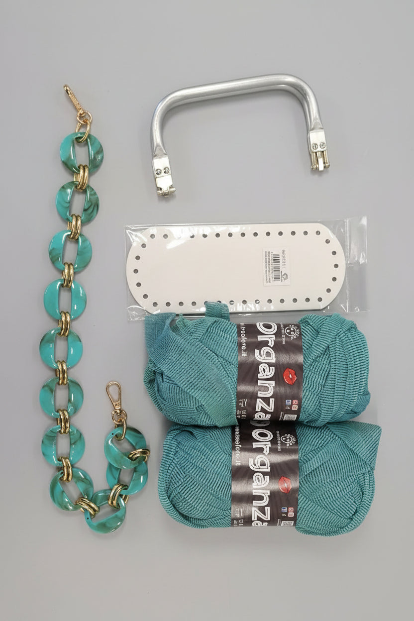 KIT ARIANNA - BORSA TECNICA RATTAN DI Frainodi Crochet