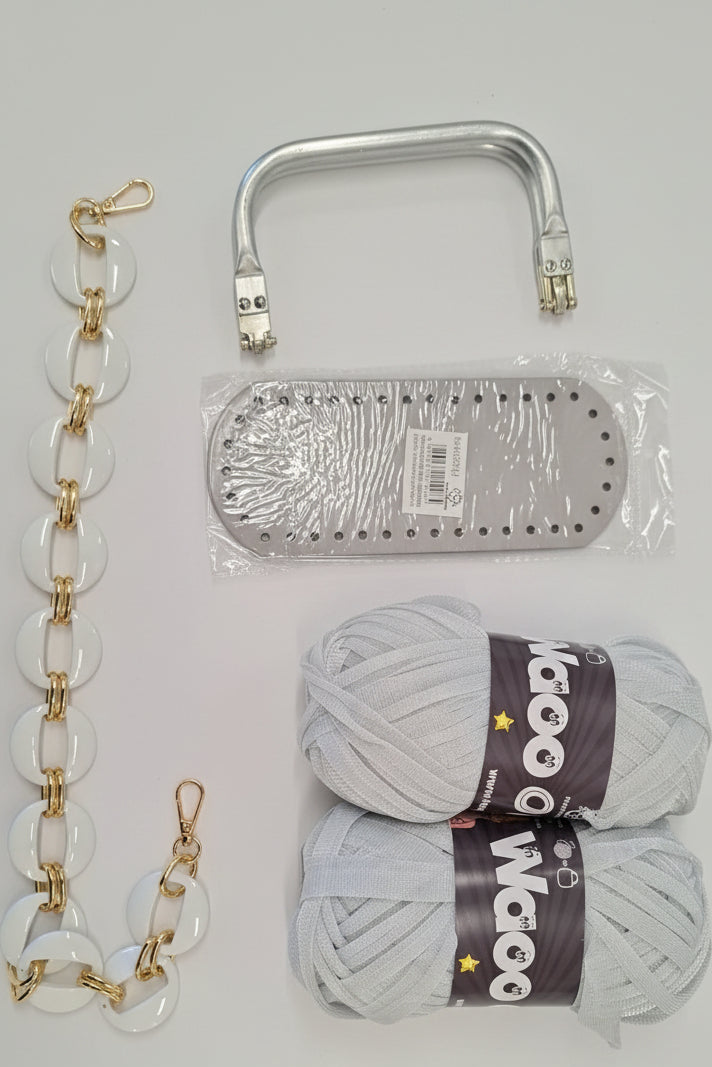 KIT ARIANNA - BORSA TECNICA RATTAN DI Frainodi Crochet