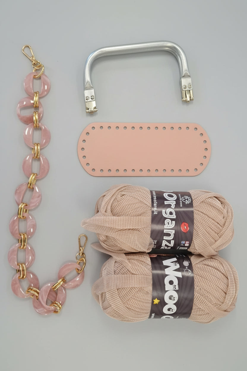 KIT ARIANNA - BORSA TECNICA RATTAN DI Frainodi Crochet