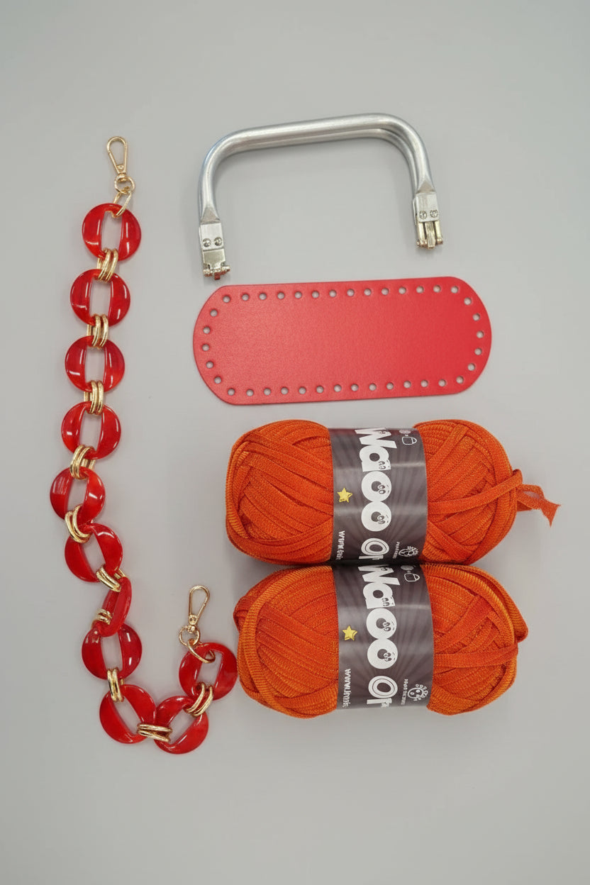 KIT ARIANNA - BORSA TECNICA RATTAN DI Frainodi Crochet