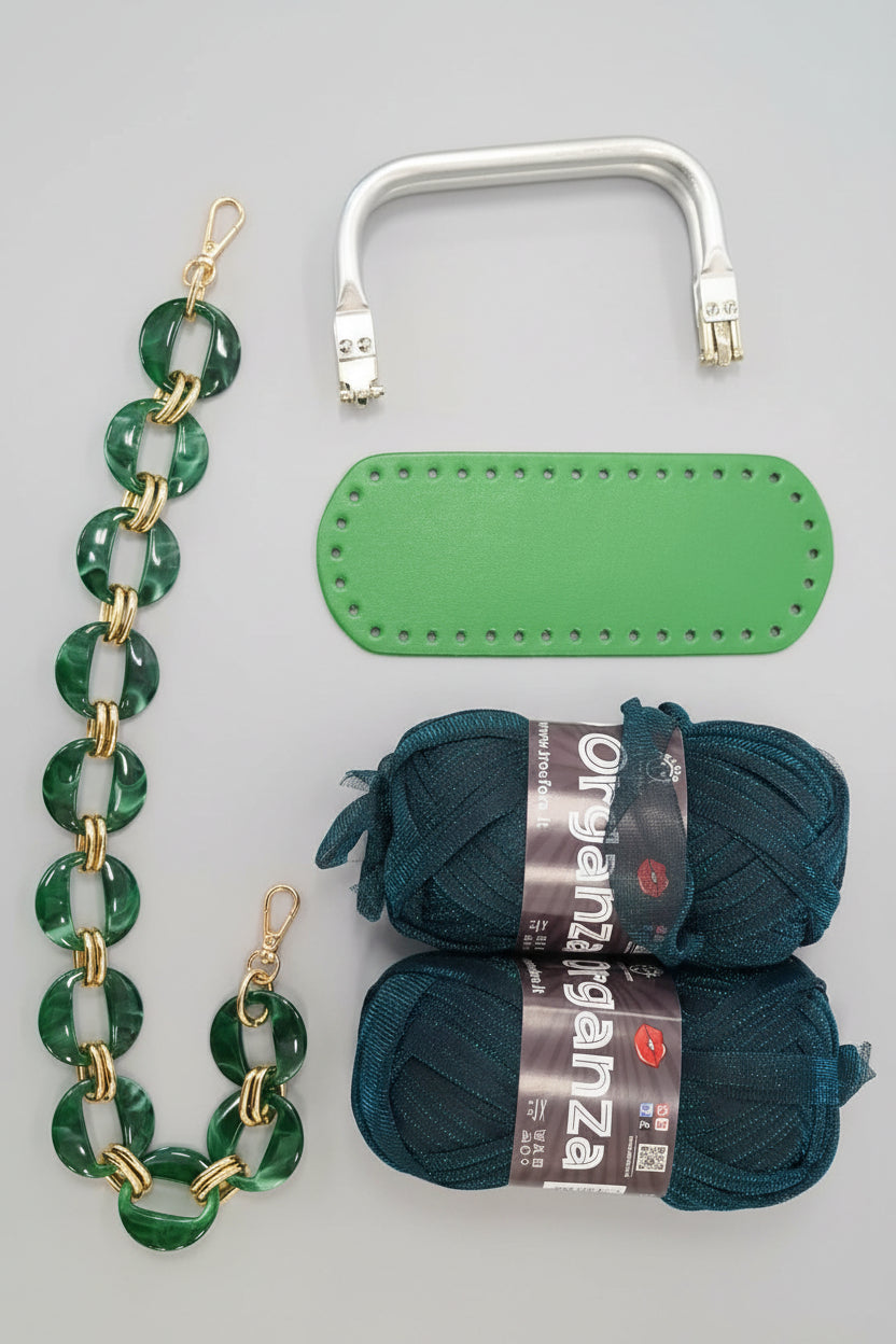 KIT ARIANNA - BORSA TECNICA RATTAN DI Frainodi Crochet