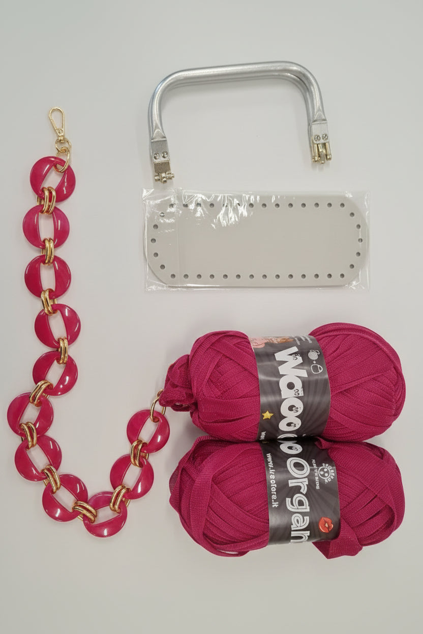 KIT ARIANNA - BORSA TECNICA RATTAN DI Frainodi Crochet