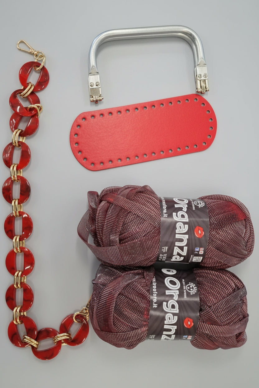 KIT ARIANNA - BORSA TECNICA RATTAN DI Frainodi Crochet