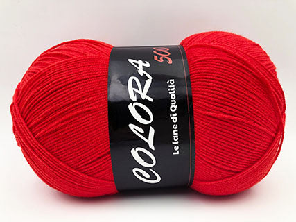 Lana Colora 500 Gomitolo 100% Acrilico